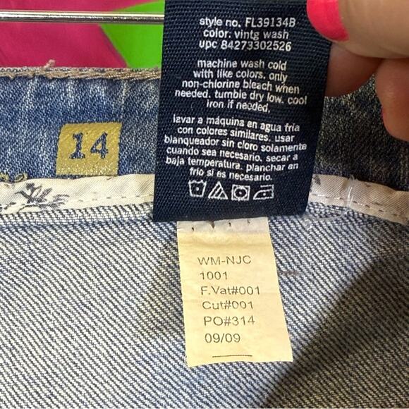 Faded Glory Blue Straight Jeans with Classic Stitching. Size 14P. Excellent cond - Picture 6 of 6